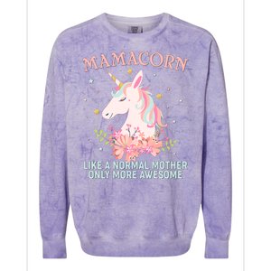 Mamacorn Like A Normal Mother Only More Awesome Colorblast Crewneck Sweatshirt