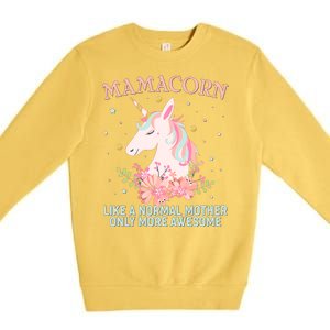 Mamacorn Like A Normal Mother Only More Awesome Premium Crewneck Sweatshirt