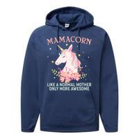 Mamacorn Like A Normal Mother Only More Awesome Performance Fleece Hoodie