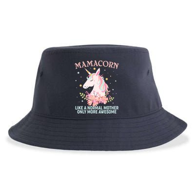 Mamacorn Like A Normal Mother Only More Awesome Sustainable Bucket Hat