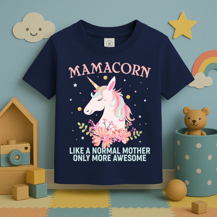 Mamacorn Like A Normal Mother Only More Awesome Toddler T-Shirt