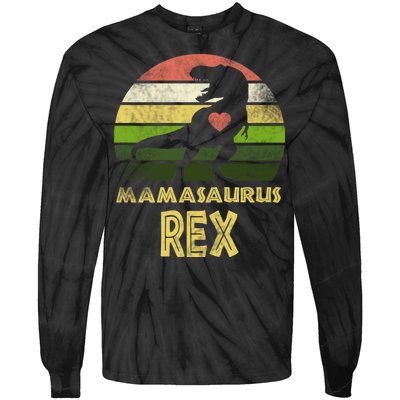 Mamasaurus Rex Tie-Dye Long Sleeve Shirt