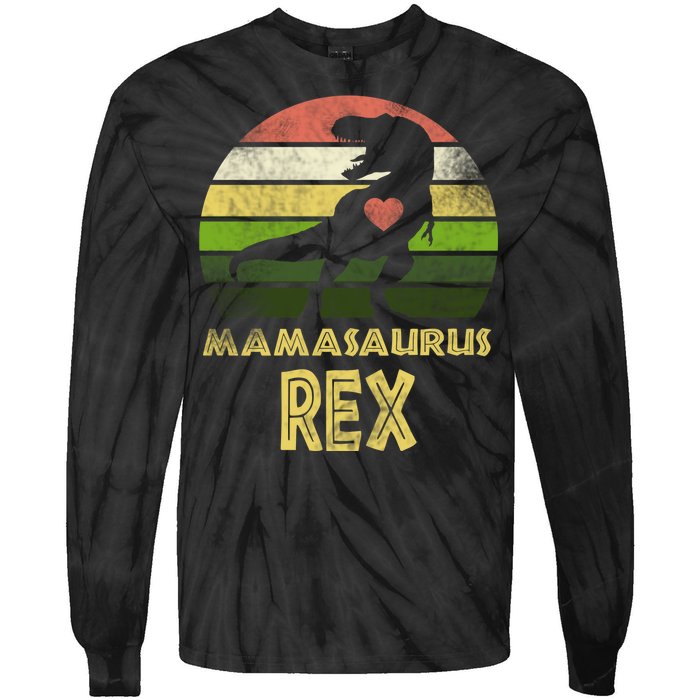 Mamasaurus Rex Tie-Dye Long Sleeve Shirt