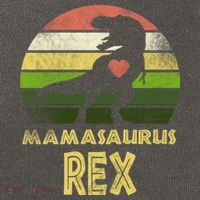 Mamasaurus Rex Cotton Canvas Backpack