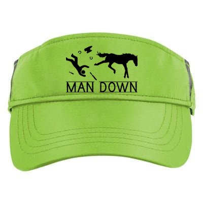 Man Down Horseshoer Funny Horse Adult Drive Performance Visor