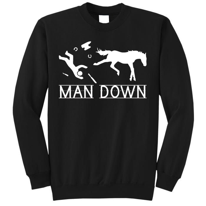 Man Down Horseshoer Funny Horse Sweatshirt