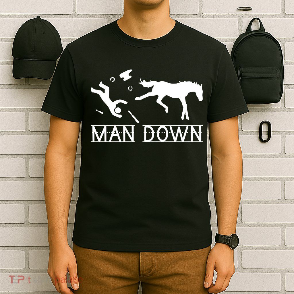 Man Down Horseshoer Funny Horse T-Shirt