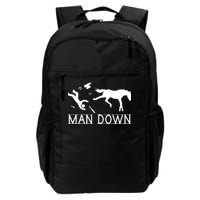 Man Down Horseshoer Funny Horse Daily Commute Backpack