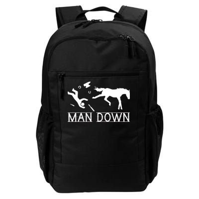 Man Down Horseshoer Funny Horse Daily Commute Backpack