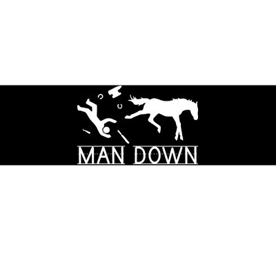 Man Down Horseshoer Funny Horse Bumper Sticker