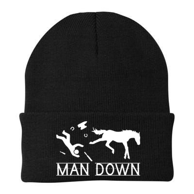 Man Down Horseshoer Funny Horse Beanie