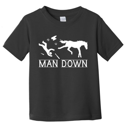 Man Down Horseshoer Funny Horse Toddler T-Shirt