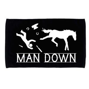 Man Down Horseshoer Funny Horse Microfiber Hand Towel