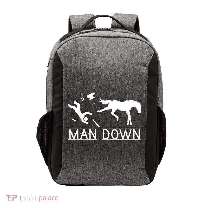 Man Down Horseshoer Funny Horse Vector Backpack