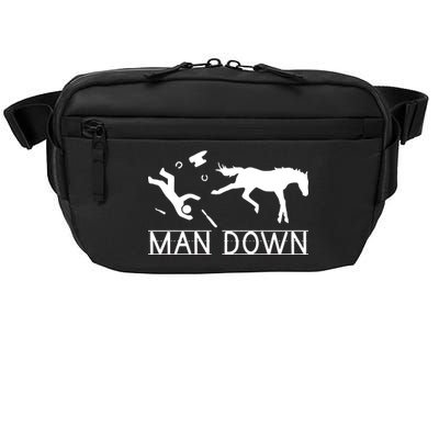 Man Down Horseshoer Funny Horse Crossbody Pack