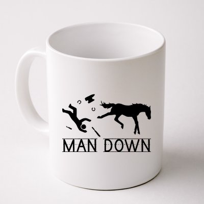 Man Down Horseshoer Funny Horse Coffee Mug