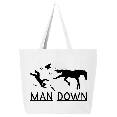 Man Down Horseshoer Funny Horse 25L Jumbo Tote