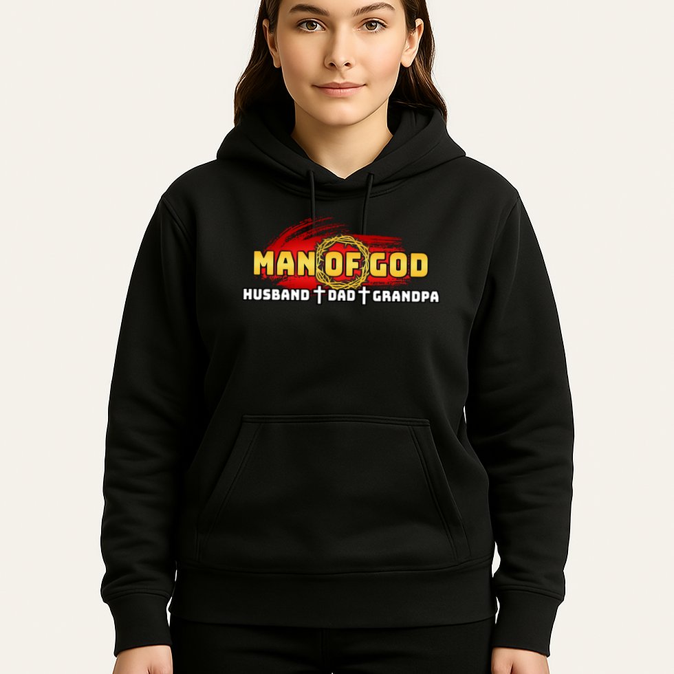 Man Of God Husband Dad Grandpa Hoodie