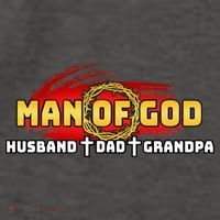 Man Of God Husband Dad Grandpa Vector Backpack