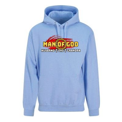 Man Of God Husband Dad Grandpa Unisex Surf Hoodie