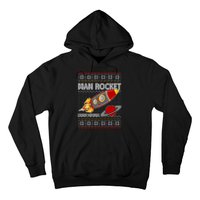 Man Rocket Spittin' Chiclets Ugly Christmas Sweater Hoodie