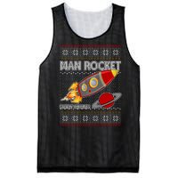 Man Rocket Spittin' Chiclets Ugly Christmas Sweater Mesh Reversible Basketball Jersey Tank