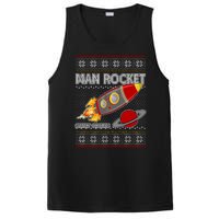 Man Rocket Spittin' Chiclets Ugly Christmas Sweater PosiCharge Competitor Tank