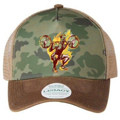 Man Squatting Legacy Tie Dye Trucker Hat