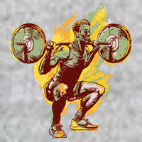 Man Squatting Long Sleeve Shirt