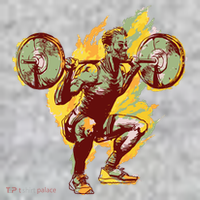 Man Squatting T-Shirt