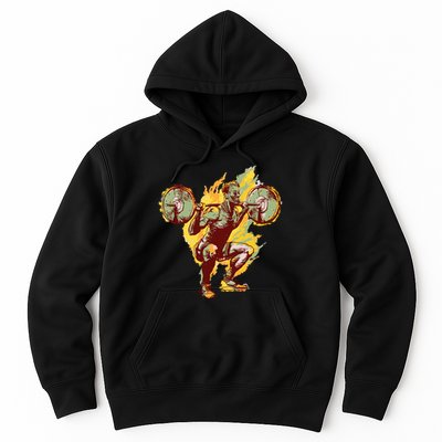 Man Squatting Hoodie