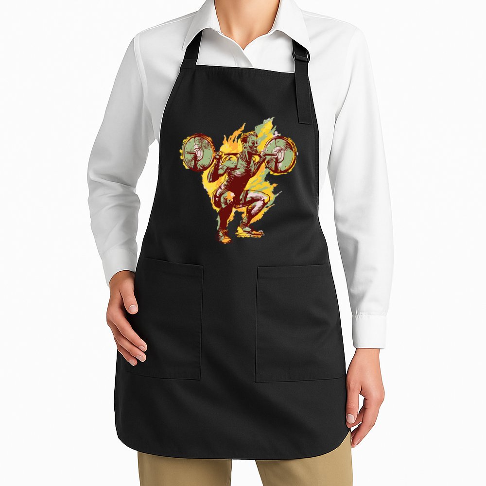 Man Squatting Apron