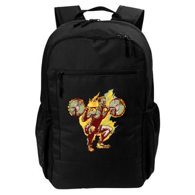 Man Squatting Backpack