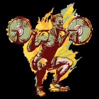 Man Squatting Crop Top