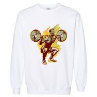 Man Squatting Garment-Dyed Sweatshirt