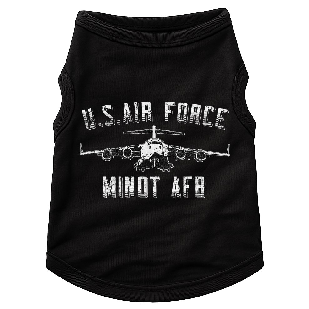 Minot Afb North Dakota Veteran Pride Doggie Tank