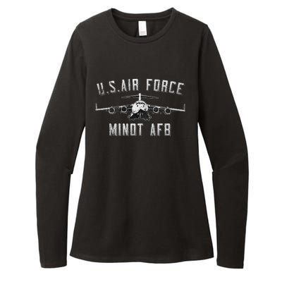 Minot Afb North Dakota Veteran Pride Womens CVC Long Sleeve Shirt