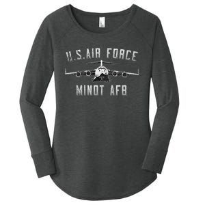 Minot Afb North Dakota Veteran Pride Women's Perfect Tri Tunic Long Sleeve Shirt