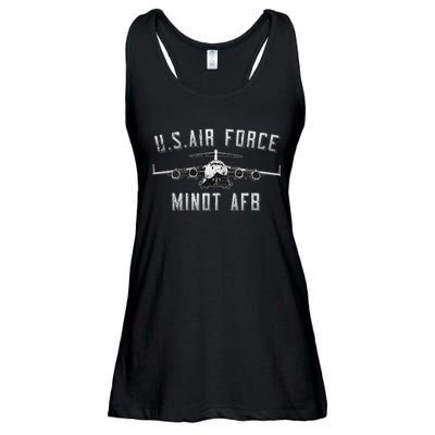 Minot Afb North Dakota Veteran Pride Ladies Essential Flowy Tank