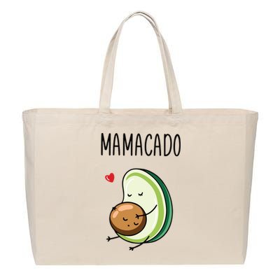 Mamacadobaby Announcement New Mom Cotton Canvas Jumbo Tote