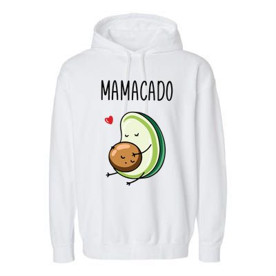 Mamacadobaby Announcement New Mom Garment-Dyed Fleece Hoodie