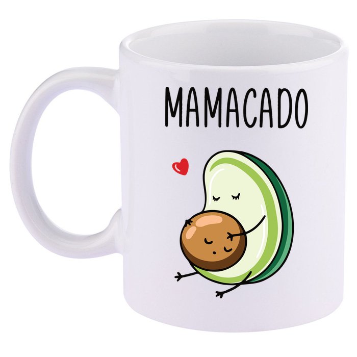 Mamacadobaby Announcement New Mom 11oz C Handle Ceramic Mug