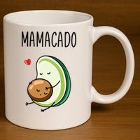 Mamacadobaby Announcement New Mom 11oz C Handle Ceramic Mug