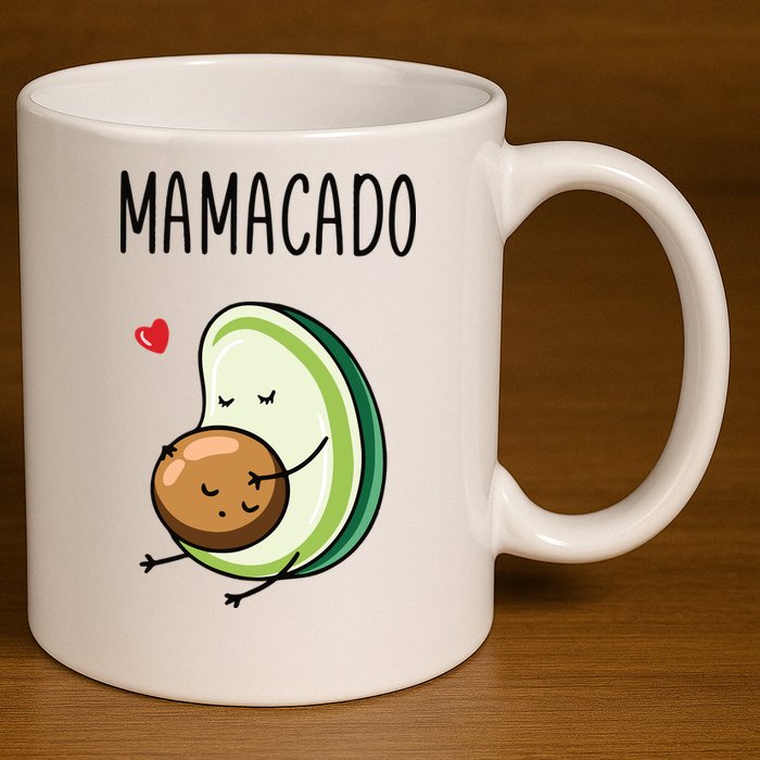 Mamacadobaby Announcement New Mom 11oz C Handle Ceramic Mug