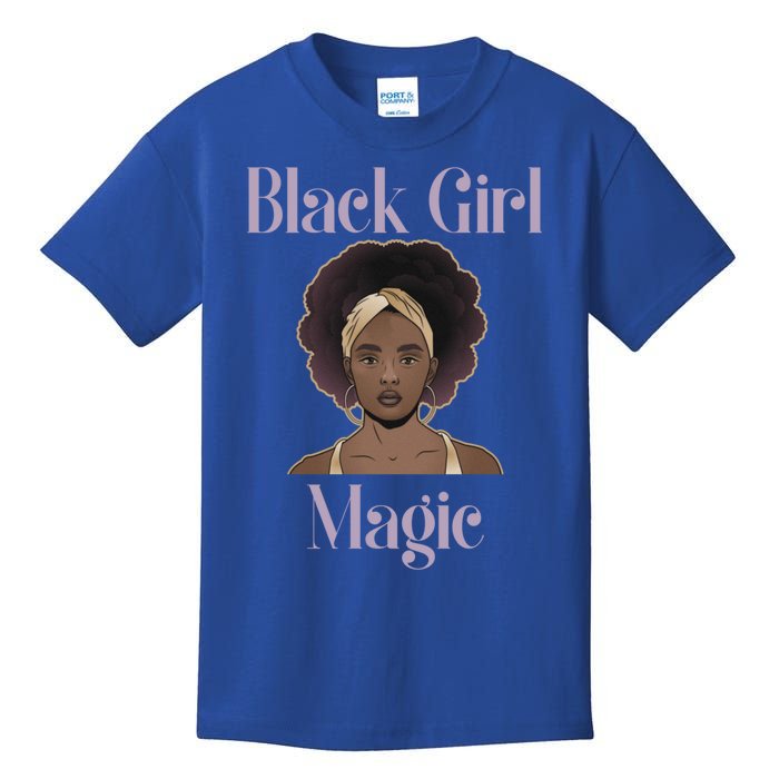 Melanin Afro Natural Hair Juneteenth Black Girl Magic Gift Kids T-Shirt