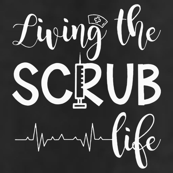 Medical Assistant Nursing Living The Scrub Life 7 Panel Mesh Trucker Snapback Hat