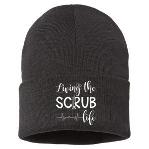 Medical Assistant Nursing Living The Scrub Life Sustainable Knit Beanie