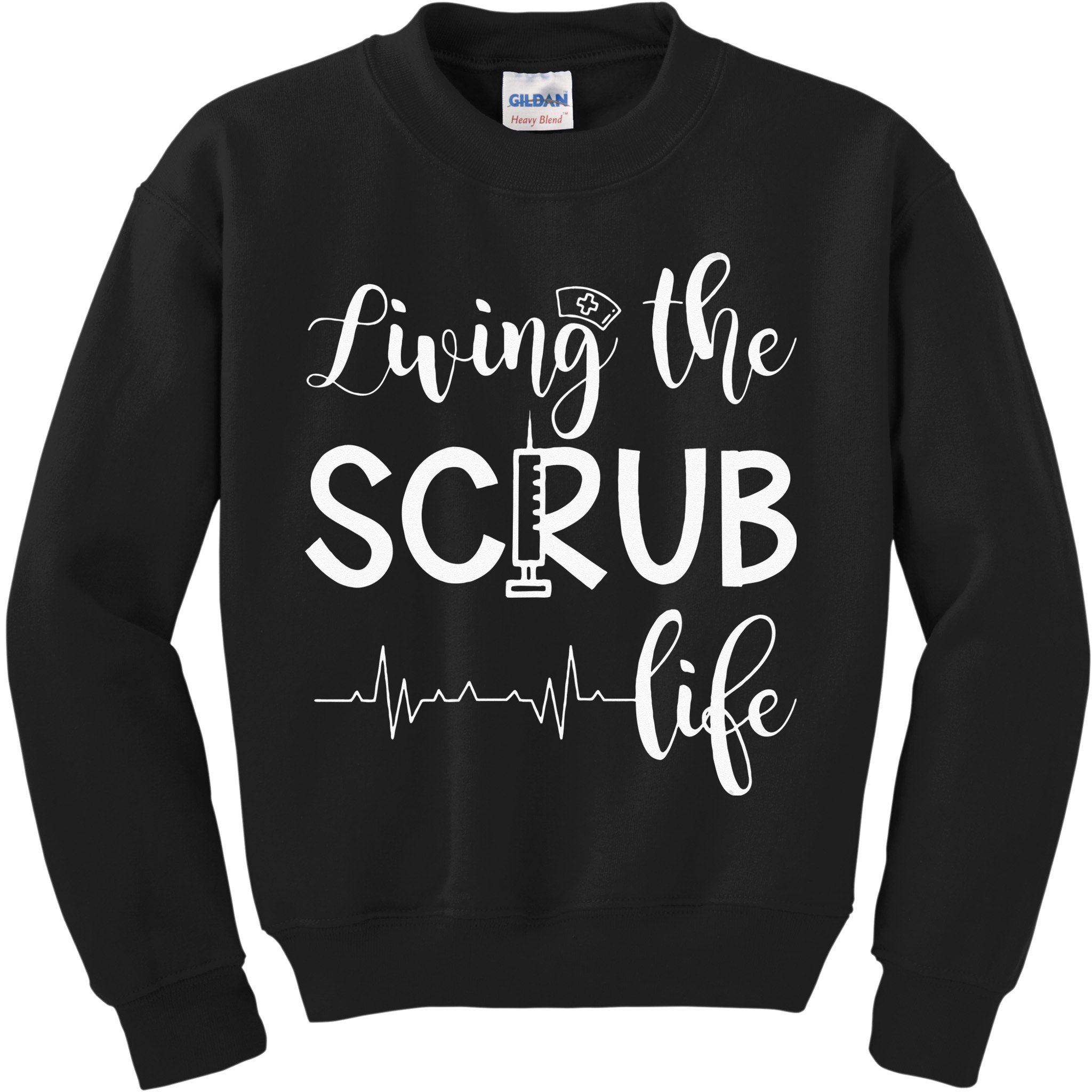 Medical Assistant Nursing Living The Scrub Life Kids Sweatshirt