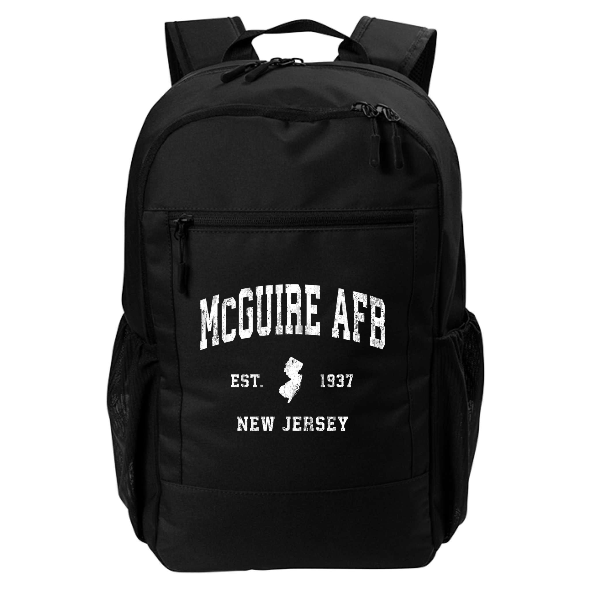 Mcguire Afb New Jersey Nj Vintage Established Athletic Sports Design Backpack