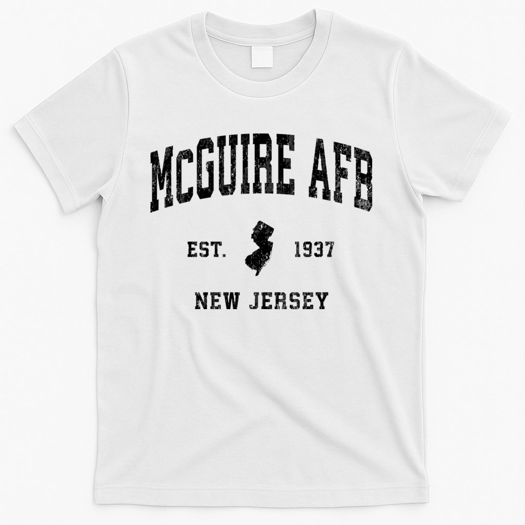 Mcguire Afb New Jersey Nj Vintage Established Athletic Sports Design T-Shirt